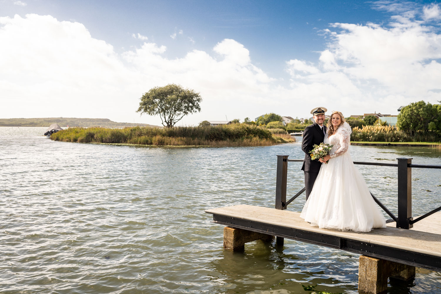 Christchurch Harbour hotel wedding with Lucy and Dan